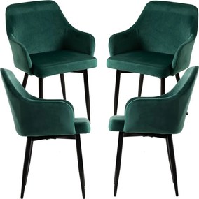 Pack 4 Sillas Puan Terciopelo