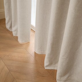 Verduisteringsgordijn van gewassen linnen, oogjes, Private