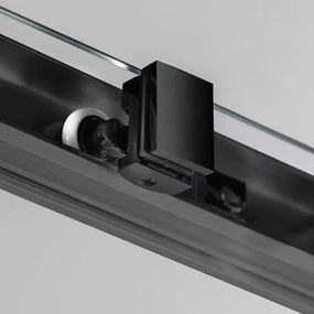 Gelco Sigma douchecabine 110x90cm met helderglas mat zwart