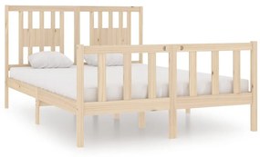 vidaXL Bedframe massief hout 135x190 cm 4FT6 Double