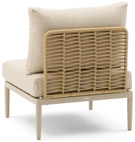 Hoek loungeset 5 personen Aluminium/wicker Taupe  Coco Ibiza