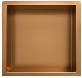 Mueller Bronzo inbouwnis 30x30x10cm geborsteld brons koper