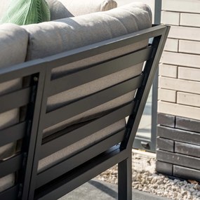 Garden Impressions Denver loungeset 4-delig links – donker grijs