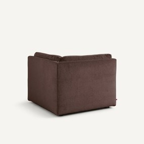 Modulaire 90° hoek in linnen fluweel, GIULIANO