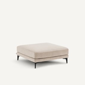 Voetensteun van stonewashed fluweel, MODERNISTE, ontwerp Emmanuel Gallina
