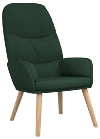 vidaXL Relaxstoel fluweel donkergoen