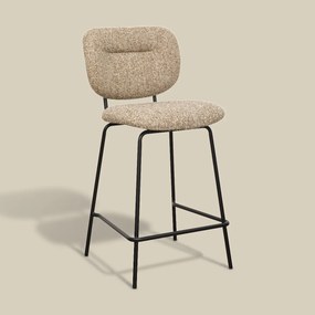 Moderne Barkruk Beige Boucle