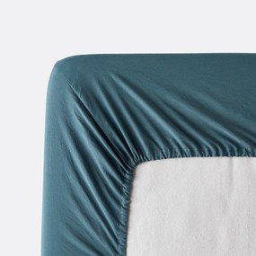 Hoeslaken van gewassen microvezel, gerecycled polyester,  hoogte 30 cm