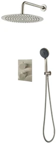 Saniclear Exclusive volledig 304 RVS inbouw regendouche 30cm met 3 standen handdouche wandmontage