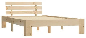 vidaXL Bedframe massief grenenhout 140x200 cm