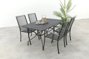 Royal Garden Balero stapelbare tuinset strekmetaal 160x90 cm.