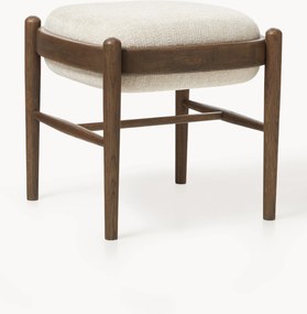 Gestoffeerde eikenhouten kruk Imara