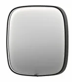 INK SP31 spiegel - 40x4x40cm contour in stalen kader incl dir LED - verwarming - color changing - dimbaar en schakelaar - geborsteld metal black 8409805