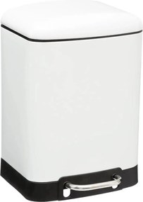 5Five Ariane Pedaalemmer - Wit - 6 Liter - Metaal
