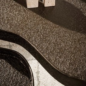 Salontafelset Met Bronslook Niervorm - 80 X 60cm.