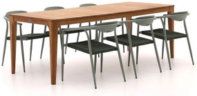 Diningset Manifesto  | 6 personen teakhout | Tuinset stapelbaar | 7-delig | Kees Smit Tuinmeubelen