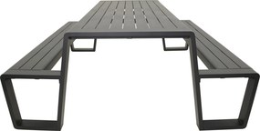 Lesli Living  Picknickset-Estilo-Antraciet -Aluminium-220cm-Lesli Living