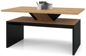 SISI gouden eik / zwart, salontafel