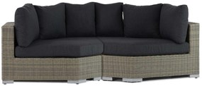 Garden Collections Toronto Daybed Wicker Taupe 2-delig