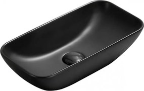 Mexen Klara opbouw wastafel 46 x 23 cm, zwarte mat - 21564685