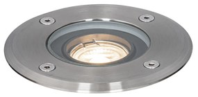 Set van 6 Moderne buiten grondspots staal 35 mm verstelbaar IP65 - Delux Modern GU10 IP65 Buitenverlichting