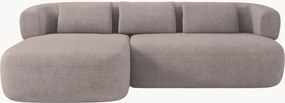 Bouclé hoekbank Jenny (3-zits)