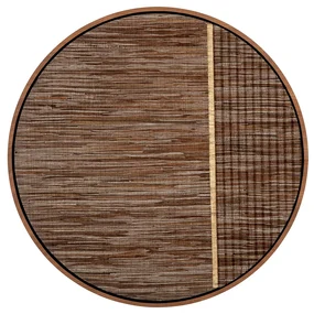 Must Living Contemporary Gold Rond Schilderij Bruin Met Goud Large