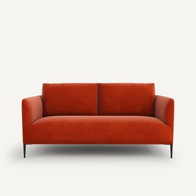 Compacte zitbank in fluweel, Oscar, ontwerp E. Gallina