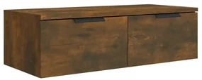 vidaXL Wandkast 68x30x20 cm bewerkt hout gerookt eikenkleurig