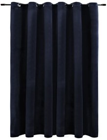 vidaXL Gordijn verduisterend met ringen 290x245 cm fluweel zwart
