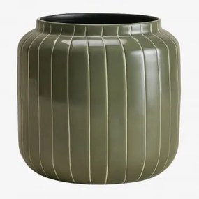 Beker Van Ijzer Bieberlis ↑20 Cm & Groen – Intens Olijf - Sklum