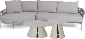 Hoek loungeset 5 personen Rope Taupe  4 Seasons Outdoor Calma/Cayora