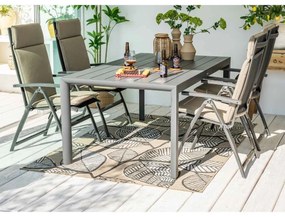 Taste by 4 Seasons Cadiz tuinset 5-delig verstelbaar - Adana tuintafel 180x100 cm