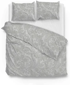 Zo!Home Paisley di Lino Dekbedovertrek Dove Grey – Bij Swiss Sense