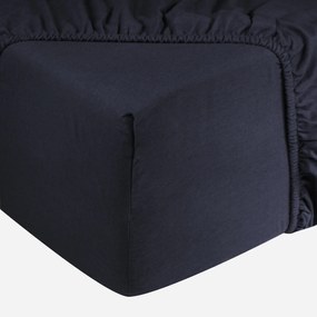 Hoeslaken Jersey – 100% katoen – 90×200 – navy