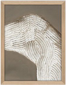 Ingelijst schilderij Raw Shape I op canvas