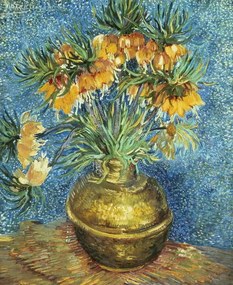 Vincent van Gogh - Kunstdruk Crown Imperial Fritillaries in a Copper Vase, 1886, (35 x 40 cm)