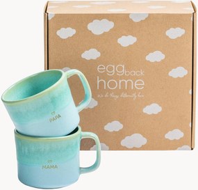 Handgemaakte mokken Papa & Mama, 2-delig