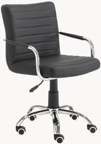 Kunstleren bureaustoel Milko, in hoogte verstelbaar