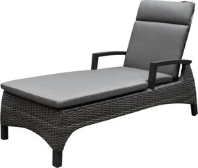 Showroommodel 2 x Dallas ligbed 162x70xH101 cm antraciet wicker