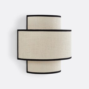Dubbele wandlamp in jute, Come