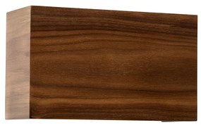 Landelijke wandlamp walnoot hout - Otan