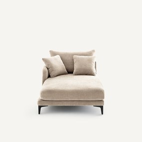 Longchair in polyester-katoen, MODERNISTE, ontwerp van Emmanuel Gallina