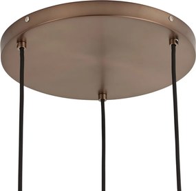 Design hanglamp donker brons 3-lichts - Ard