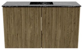 Mondiaz Joya DLux 70cm toiletmeubel dusk met wastafel faye midden zonder kraangat lava
