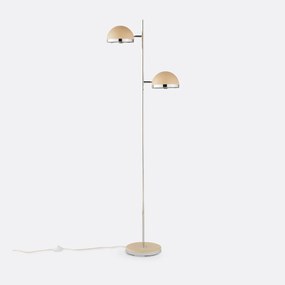 Staande lamp in gekleurd metaal en chroom, Vanyta