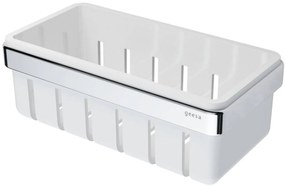 Geesa Frame doucherek 21x10,8x7,5cm chroom/wit