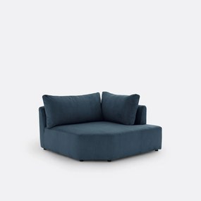Moduleerbare hoekbank ribfluweel, Monica