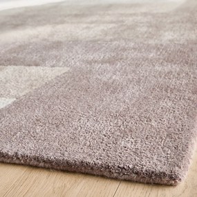 Handgetuft vloerkleed in lyocell en wol, LUCE