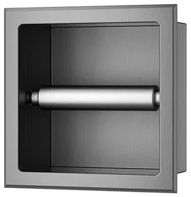 Xellanz Rocko toiletrolhouder zonder klep inbouw gunmetal 33.2113